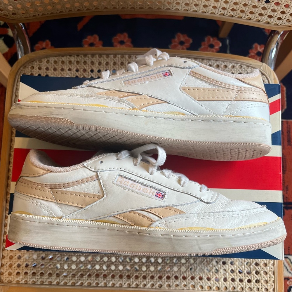 Reebok white mens sneakers